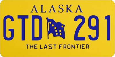 AK license plate GTD291