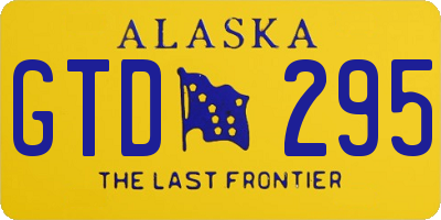 AK license plate GTD295