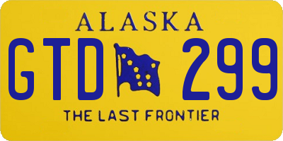 AK license plate GTD299