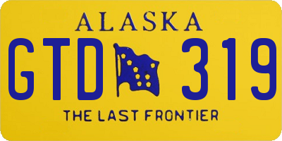 AK license plate GTD319