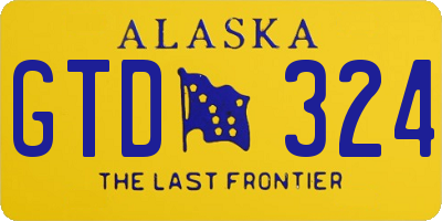 AK license plate GTD324