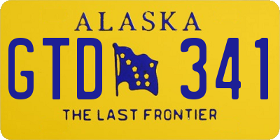 AK license plate GTD341