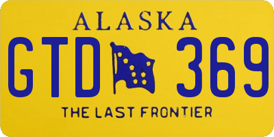 AK license plate GTD369