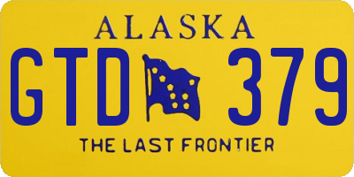 AK license plate GTD379