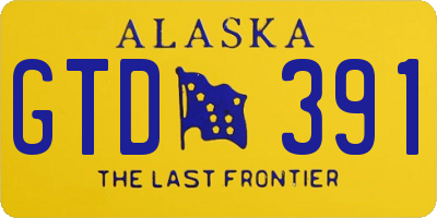 AK license plate GTD391