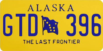 AK license plate GTD396