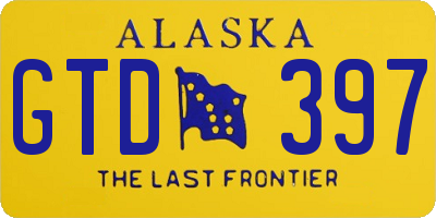 AK license plate GTD397