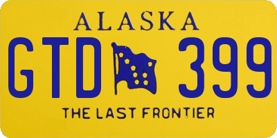 AK license plate GTD399