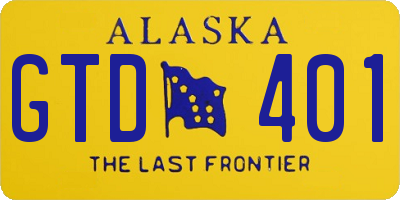 AK license plate GTD401