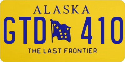 AK license plate GTD410