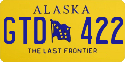 AK license plate GTD422