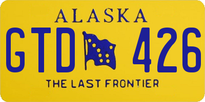 AK license plate GTD426