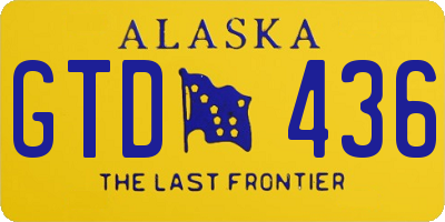 AK license plate GTD436