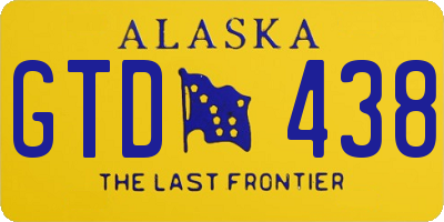 AK license plate GTD438