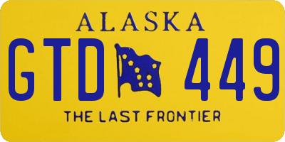 AK license plate GTD449