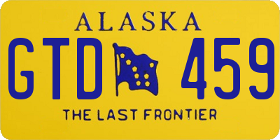 AK license plate GTD459