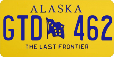 AK license plate GTD462