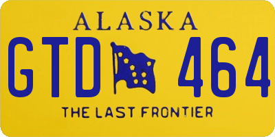 AK license plate GTD464