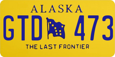 AK license plate GTD473
