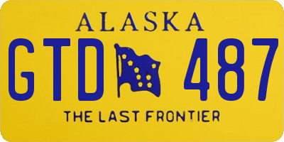 AK license plate GTD487