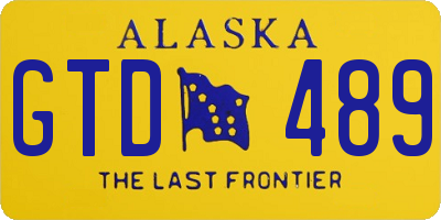 AK license plate GTD489