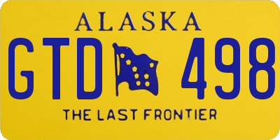 AK license plate GTD498