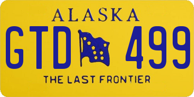AK license plate GTD499
