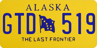 AK license plate GTD519