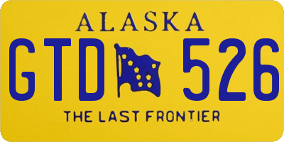 AK license plate GTD526