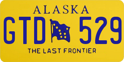 AK license plate GTD529