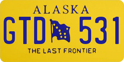 AK license plate GTD531