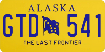 AK license plate GTD541