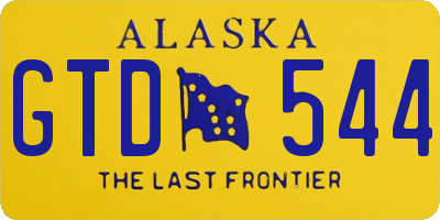 AK license plate GTD544