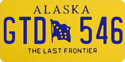 AK license plate GTD546