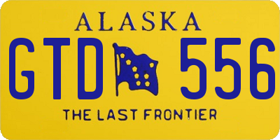 AK license plate GTD556