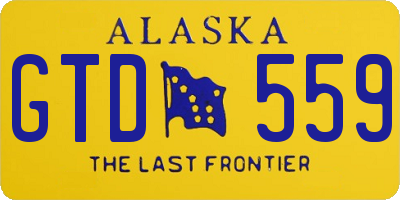 AK license plate GTD559