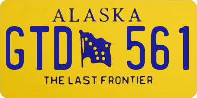 AK license plate GTD561