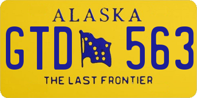 AK license plate GTD563