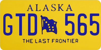 AK license plate GTD565