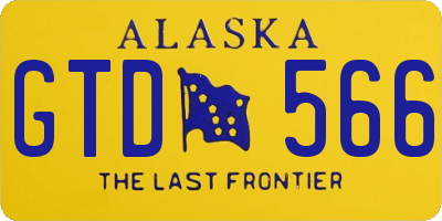 AK license plate GTD566