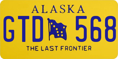 AK license plate GTD568