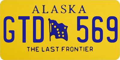 AK license plate GTD569