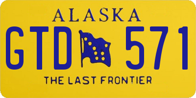 AK license plate GTD571