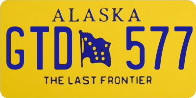 AK license plate GTD577