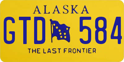 AK license plate GTD584