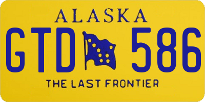 AK license plate GTD586