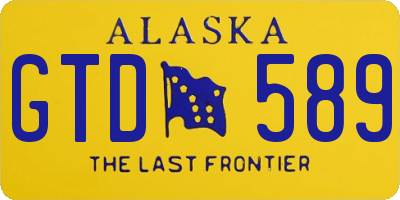 AK license plate GTD589