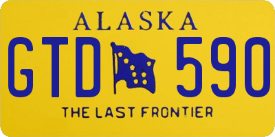 AK license plate GTD590