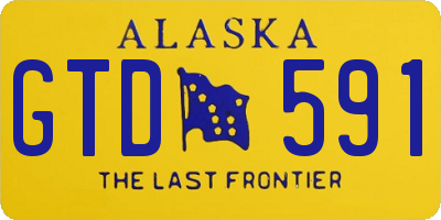 AK license plate GTD591