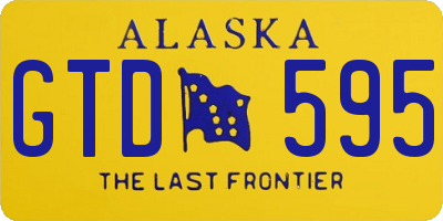 AK license plate GTD595